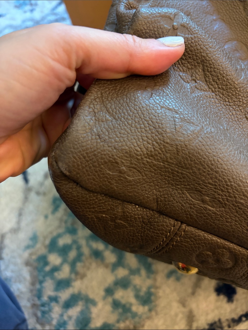 Louis Vuitton Monogram Empreinte Taupe Brown Leather Artsy - Picture 13 of 15